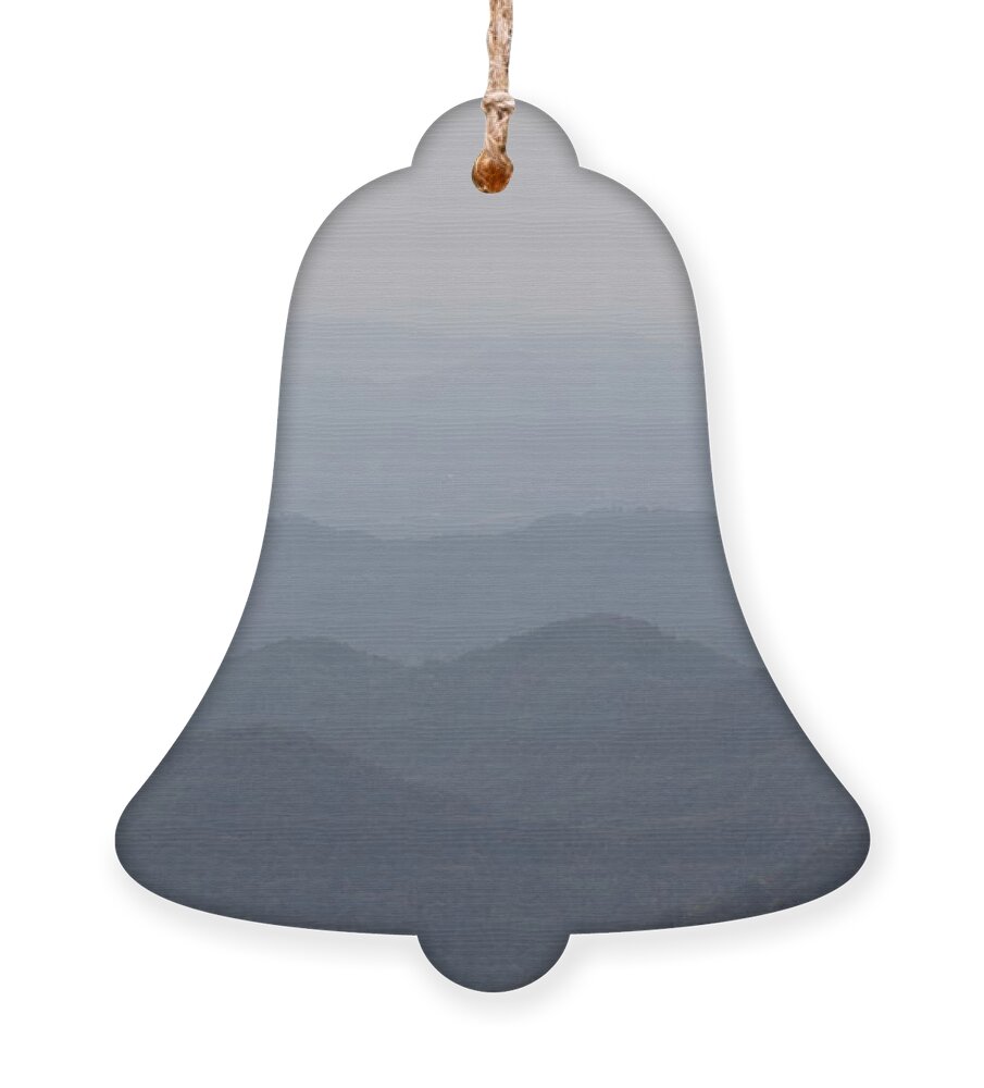  Misty Mountains Ornament featuring the photograph Misty Mountains by Allen Nice-Webb