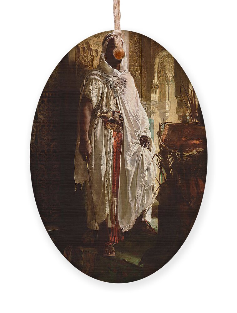 Moorish Ornament featuring the painting Moorish Chief by Eduard Charlemont Austrian