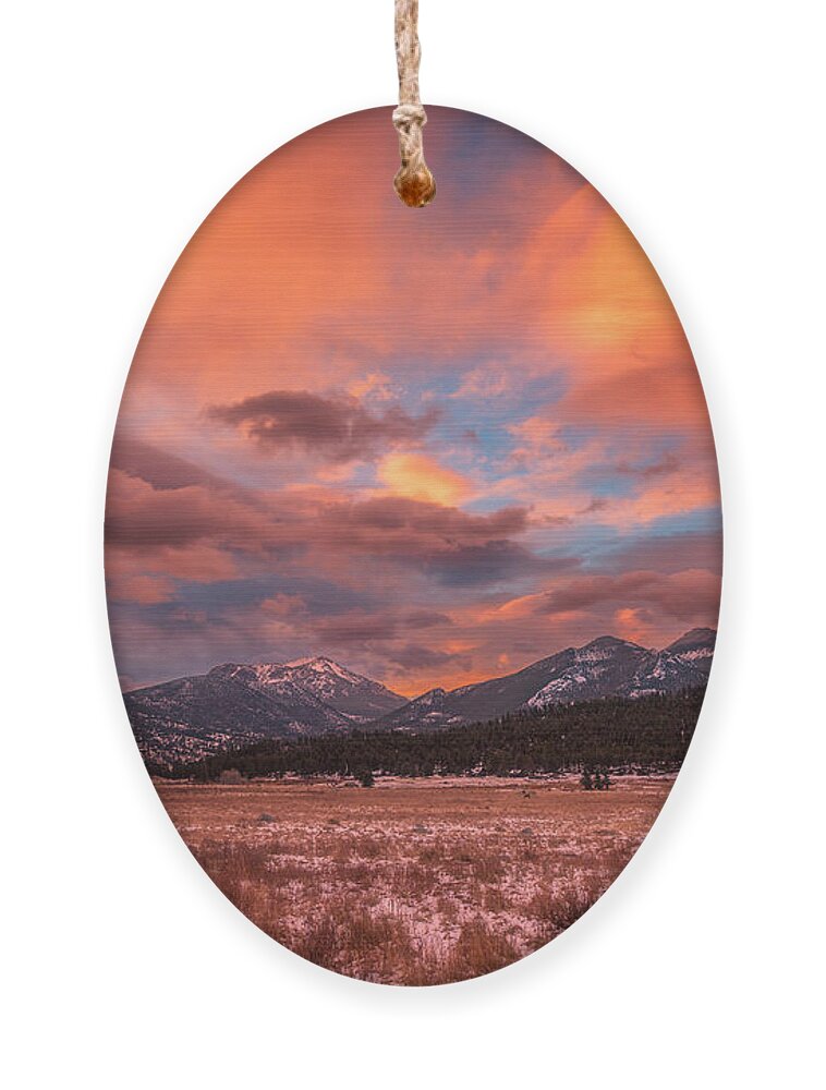 Colorado Ornament featuring the photograph Morain's Sunrise by Darren White