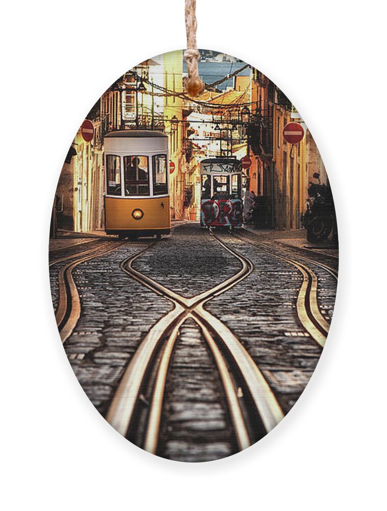 Lisbon Ornament featuring the photograph Morning Light by Jorge Maia