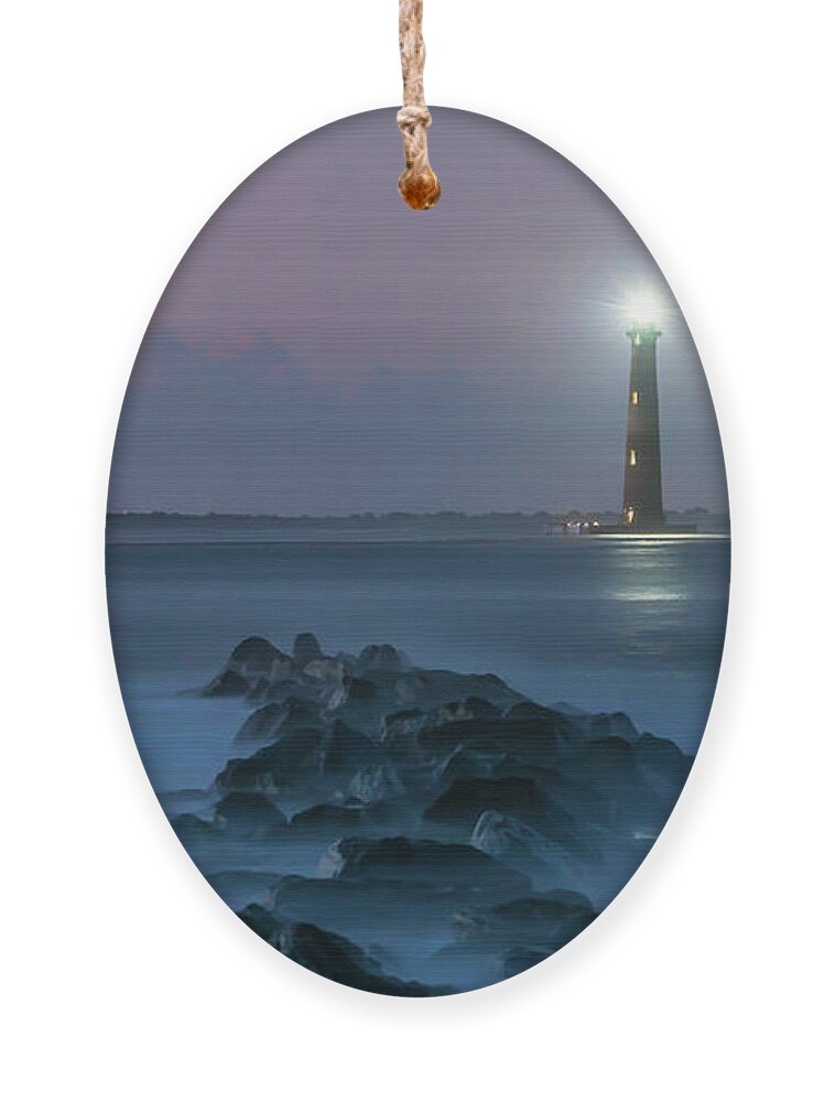 Morris Island Lighthouse Ornament featuring the photograph Morris Island Lighthouse Treasure by Dale Powell