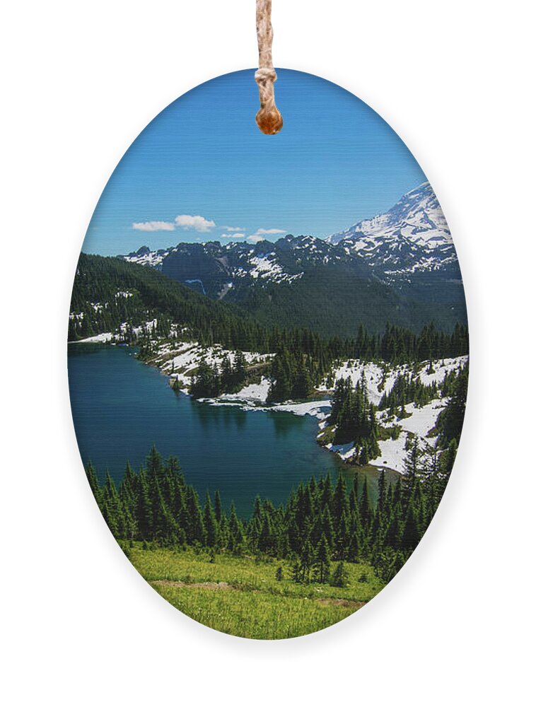 Hike Ornament featuring the photograph Mount Rainier and Eunice Lake by Pelo Blanco Photo