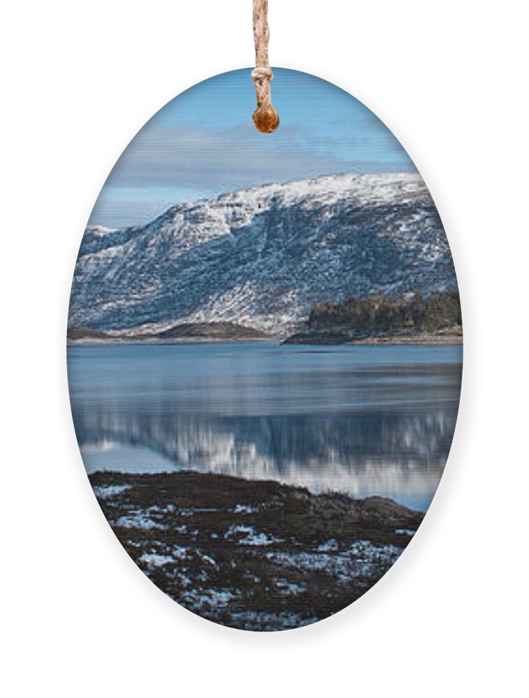 Chris Ornament featuring the photograph Mountain tranquillity by Chris Boulton