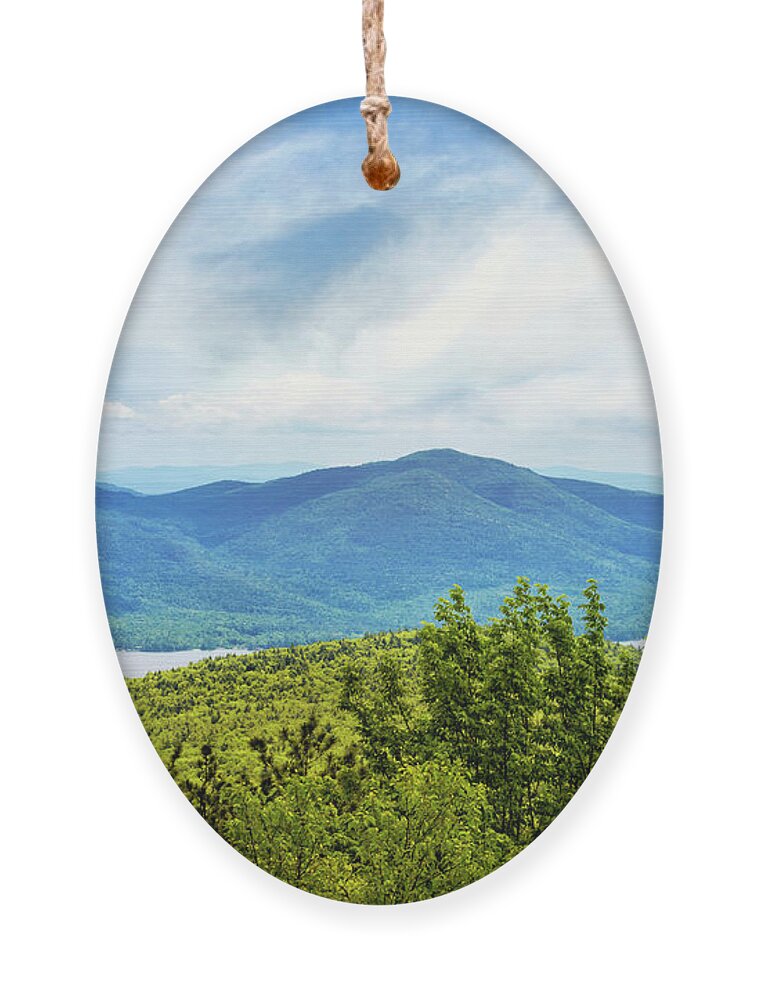 Adirondack Mountains Ornament featuring the photograph Adirondacks Mountain View by Christina Rollo