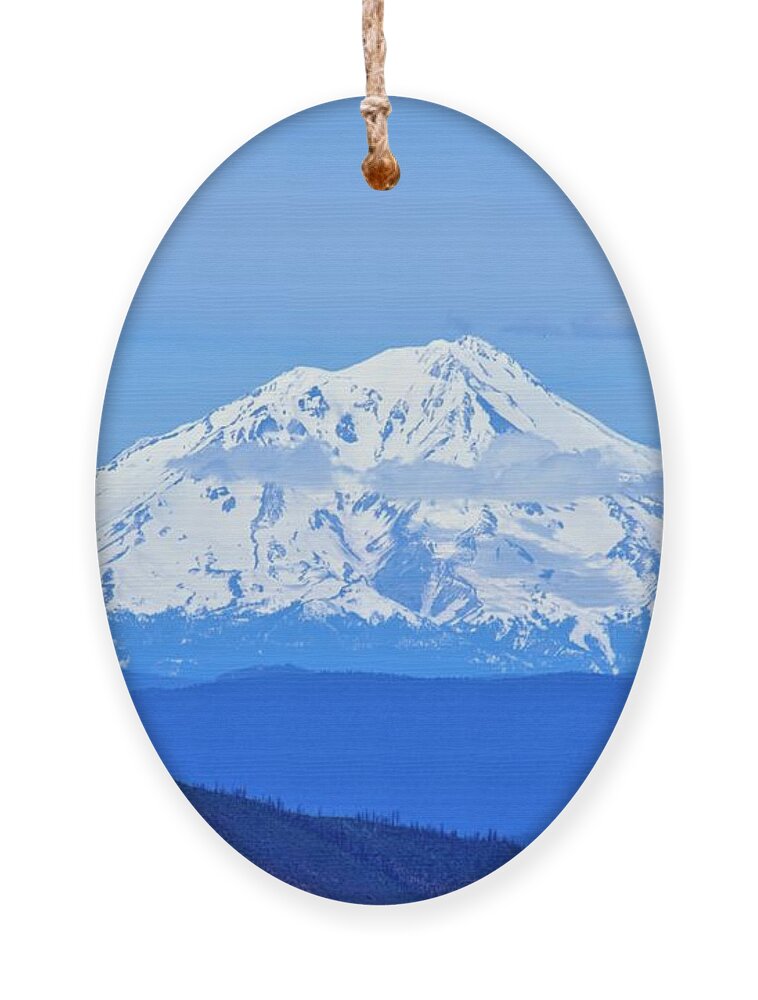 Mountains Ornament featuring the photograph Mt. Shasta, California by Merle Grenz