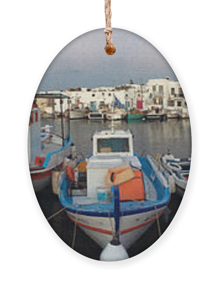 Colette Ornament featuring the photograph Naoussa Village Island Greece by Colette V Hera Guggenheim