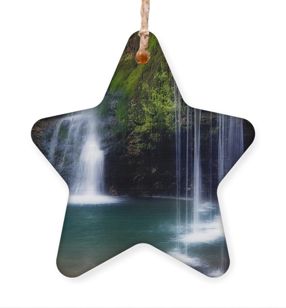 Falls Ornament featuring the photograph Natural Falls by Lana Trussell