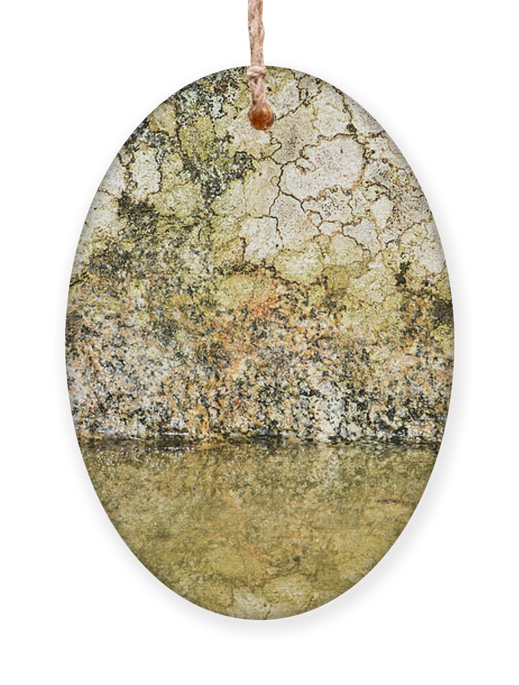Background Ornament featuring the photograph Natural stone background by Torbjorn Swenelius