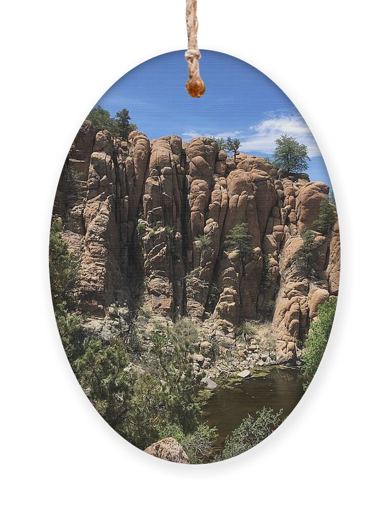 Rocks Ornament featuring the photograph Nature at Pevine by Pamela Henry