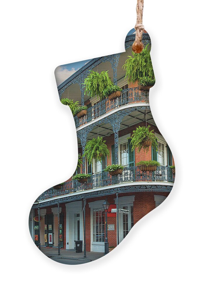 America Ornament featuring the photograph New Orleans House by Inge Johnsson