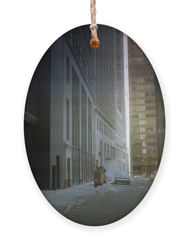 America Ornament featuring the photograph New York City 1982 Color Series - #3 by Frank Romeo