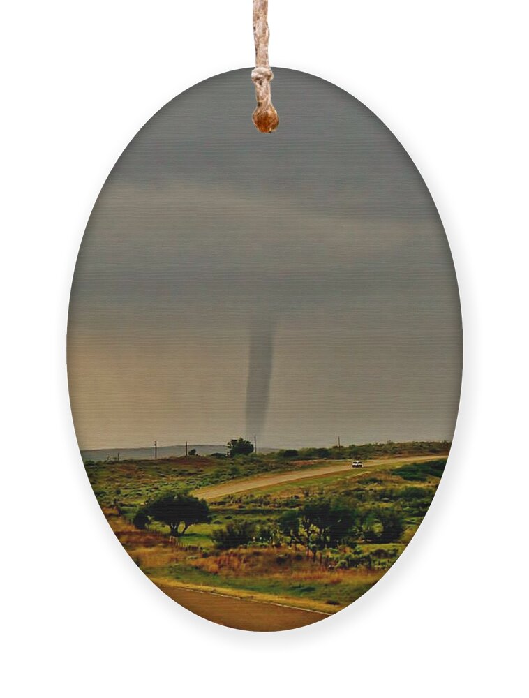 Tornado Ornament featuring the photograph Next Stop Tornado by Ed Sweeney
