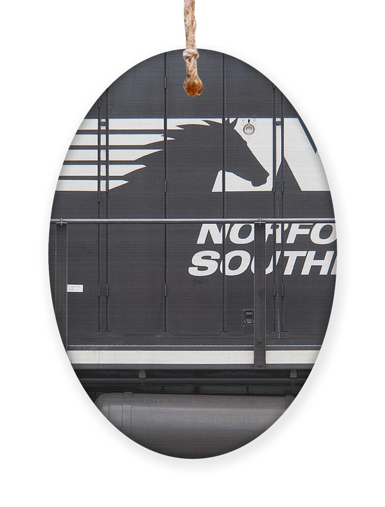 Railroad Ornament featuring the photograph Norfolk Southern Emblem by Mike McGlothlen
