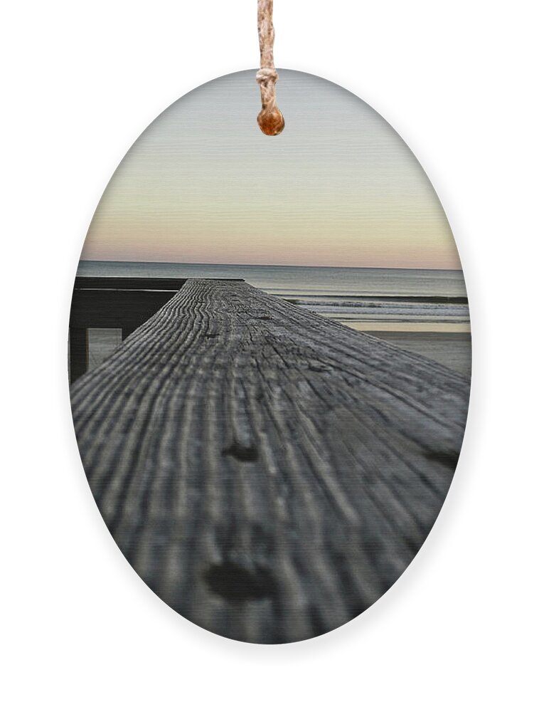 Boardwalk Ornament featuring the photograph North Myrtle Beach Evening by Robert Knight