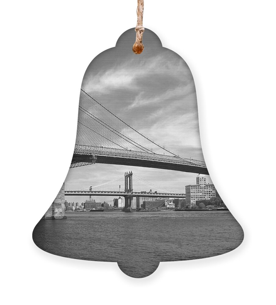 Bridge Ornament featuring the photograph NYC Brooklyn Bridge by Mike McGlothlen