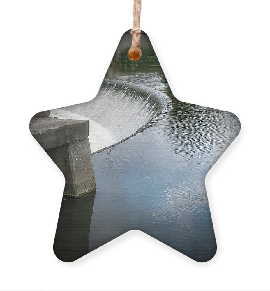 Leroy Ornament featuring the photograph Oatka Creek Dam by William Norton