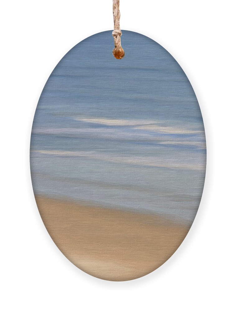 Ocean Ornament featuring the digital art Ocean Abstract by Jayne Carney