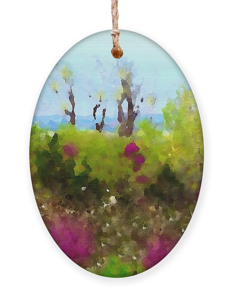 Impressionist Ornament featuring the digital art Oklahoma Spring Colors by Shelli Fitzpatrick