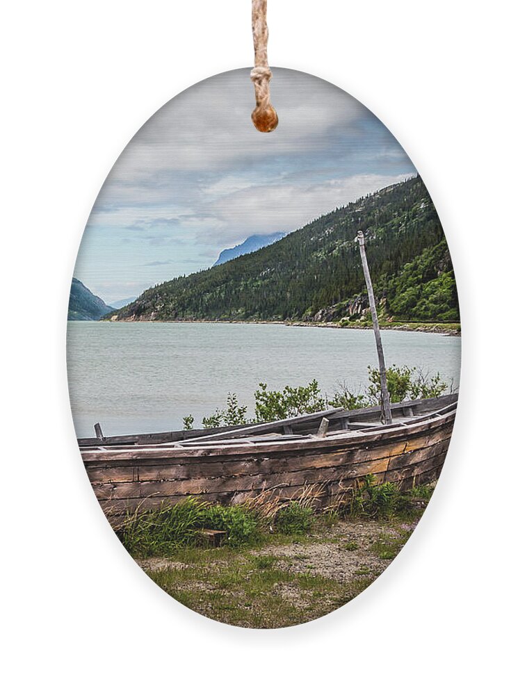Lake Ornament featuring the photograph Old Sailboat by Ed Clark