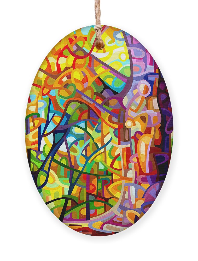 Fine Art Ornament featuring the painting One Fine Day by Mandy Budan