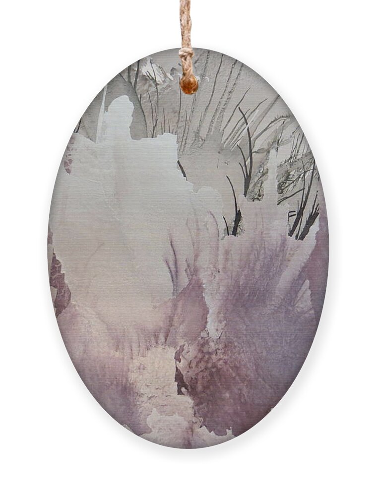 Abstract Ornament featuring the painting One Moment by Soraya Silvestri