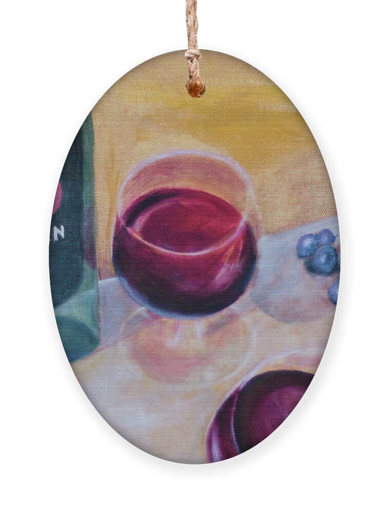 Open Ornament featuring the painting Open by Laurel Best