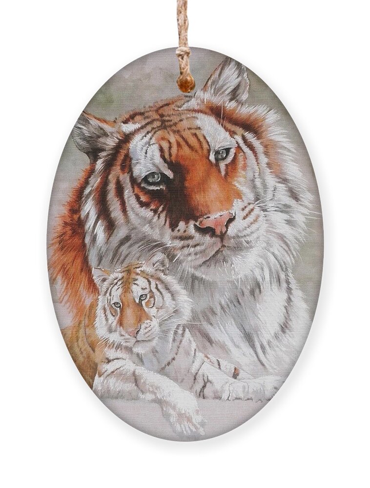 Wildcat Ornament featuring the mixed media Opulent by Barbara Keith