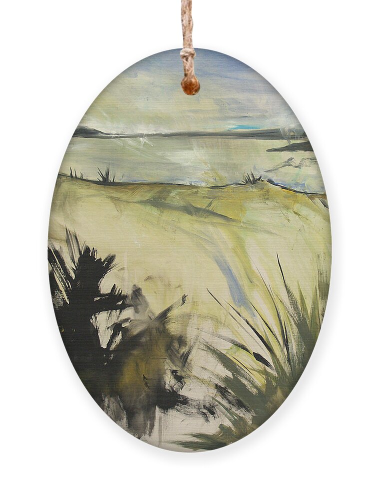  Ornament featuring the painting Ossabaw Swamp Thoughts by John Gholson