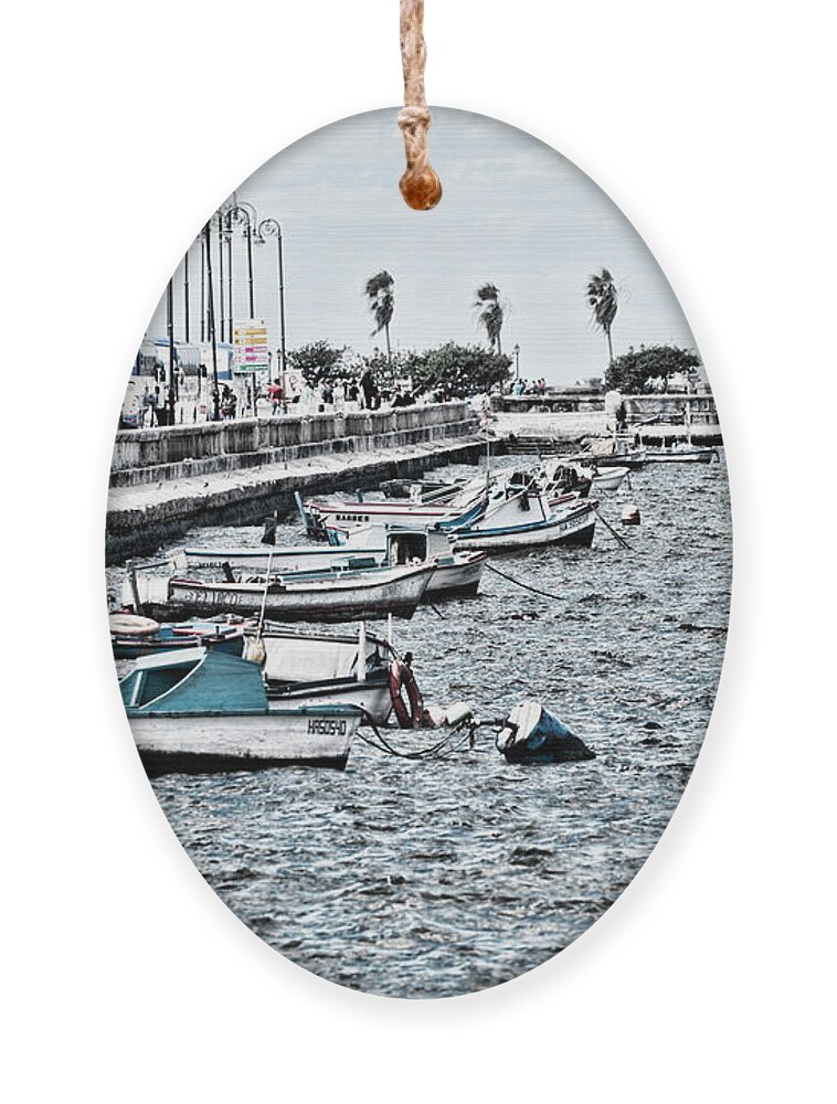 Cuba Ornament featuring the photograph Parked and Waiting by Sharon Popek