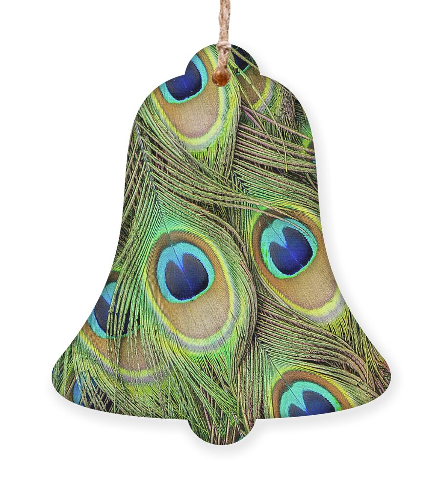 Peacocks Ornament featuring the photograph Living Peacock Abstract by Denise Bird