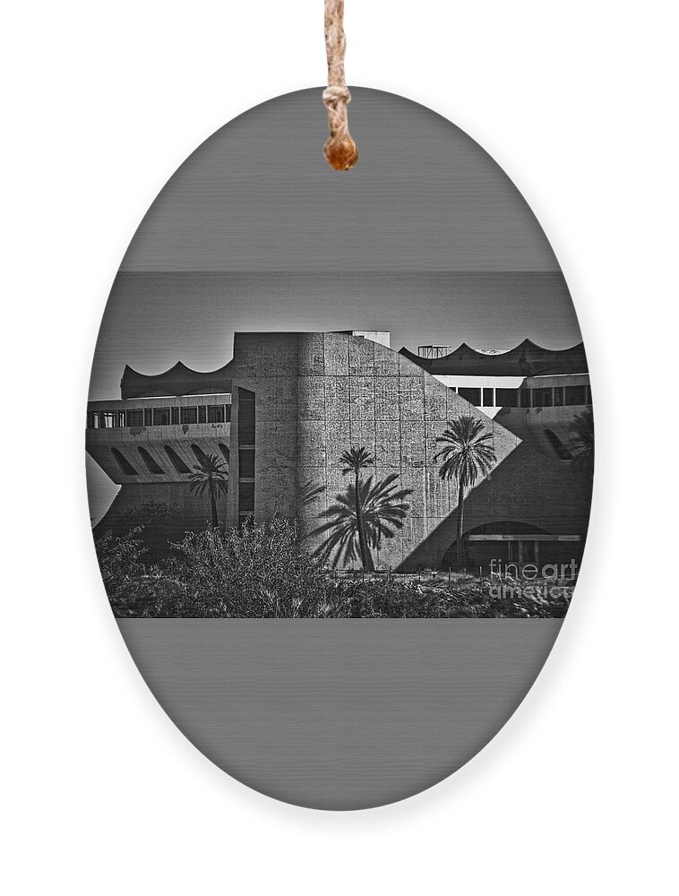 Horse-racing Ornament featuring the photograph Phoenix Trotting Park Entrance by Kirt Tisdale