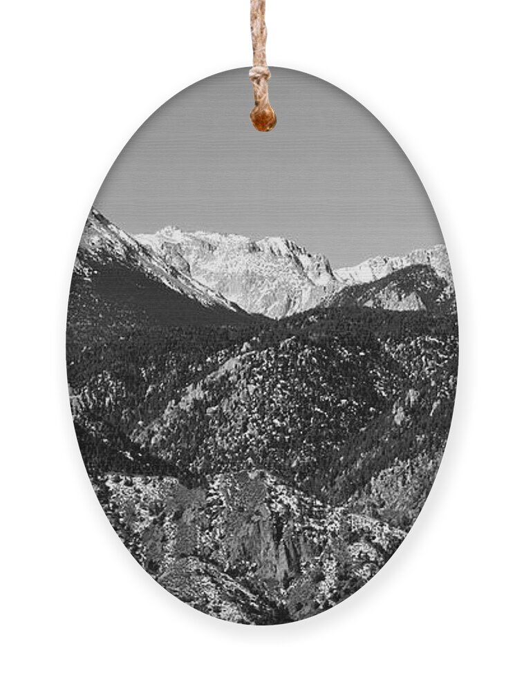 Cliff Ornament featuring the photograph Pikes Peak and Incline 36 by 18 by Steven Krull