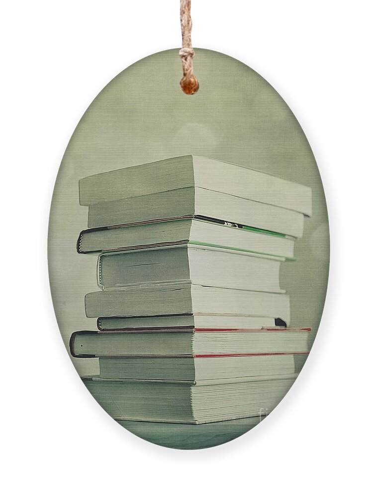 Pile Ornament featuring the photograph Piled Reading Matter by Priska Wettstein