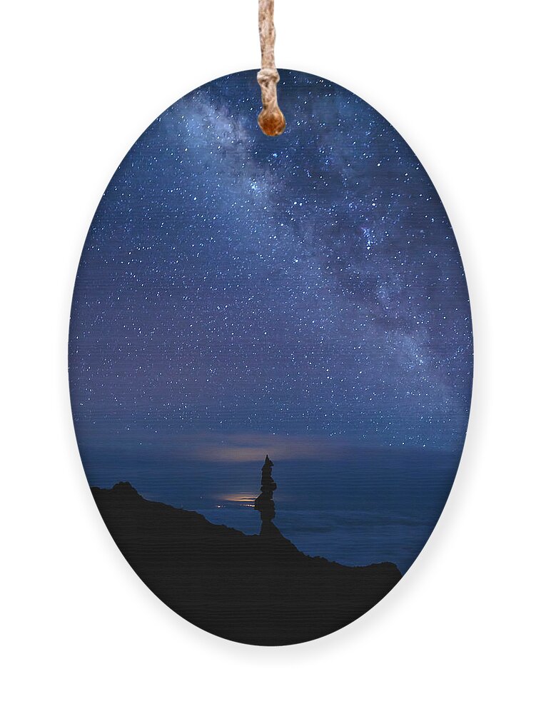 Milky Way Ornament featuring the photograph Pointing to the Heavens by Susan Rissi Tregoning