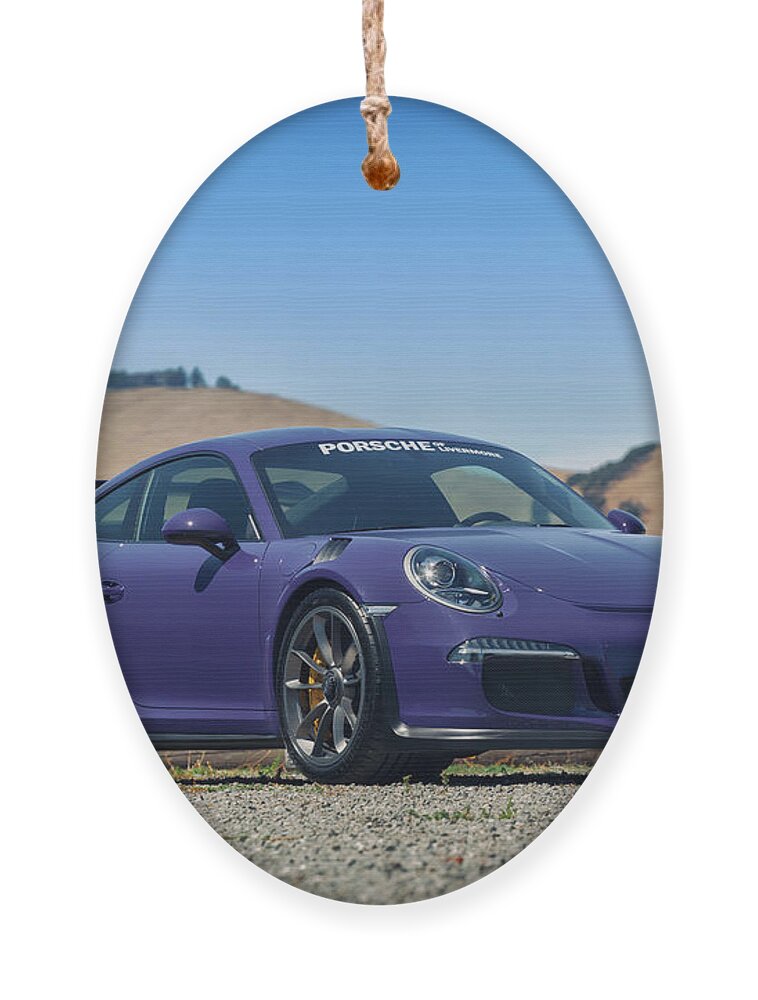 Cars Ornament featuring the photograph #Porsche #GT3RS #Ultraviolet by ItzKirb Photography