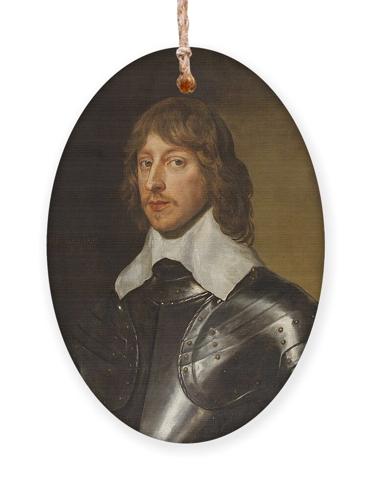 Anthony Van Dyck Ornament featuring the painting Portrait of George, Baron Goring by Anthony van Dyck