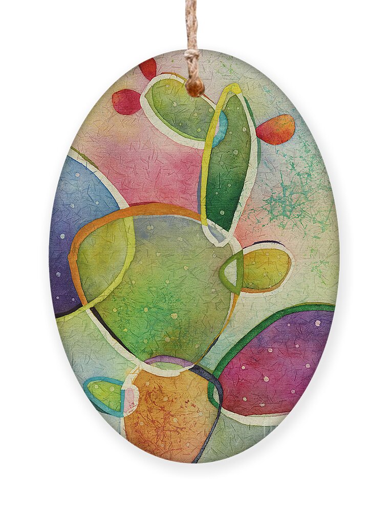 Cactus Ornament featuring the painting Prickly Pizazz 2 by Hailey E Herrera
