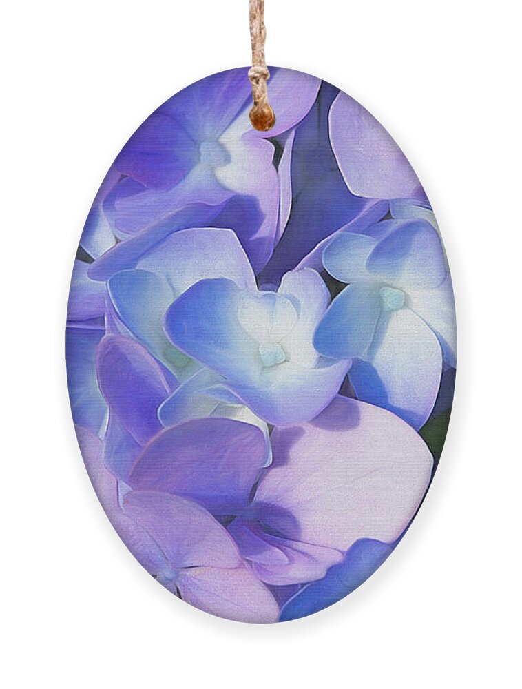 Hydrangea Ornament featuring the photograph Purple Hydrangea by Cindi Ressler