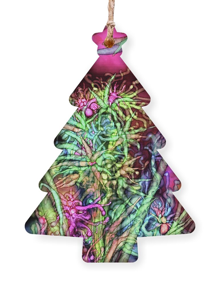 Botanical Ornament featuring the digital art Qualia's Tree by Russell Kightley