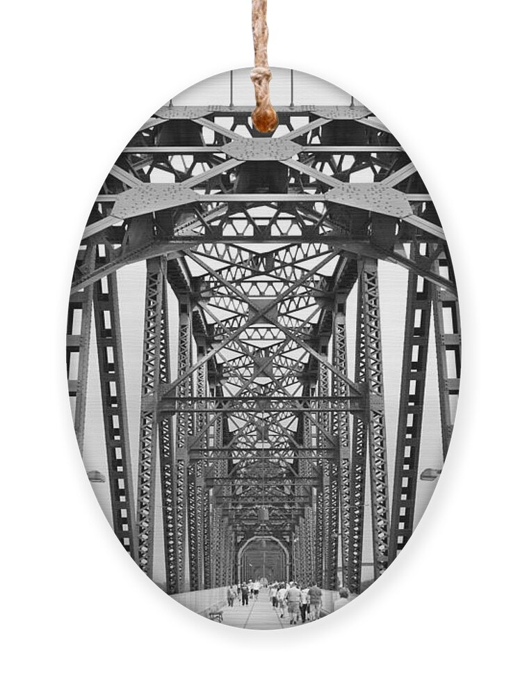 Abstract Ornament featuring the photograph R R B 1 by Mike McGlothlen