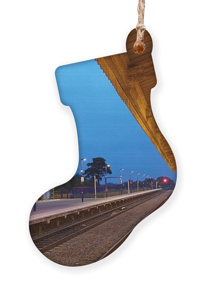 Railway Ornament featuring the photograph Railway Vanishing Point by Jeremy Hayden