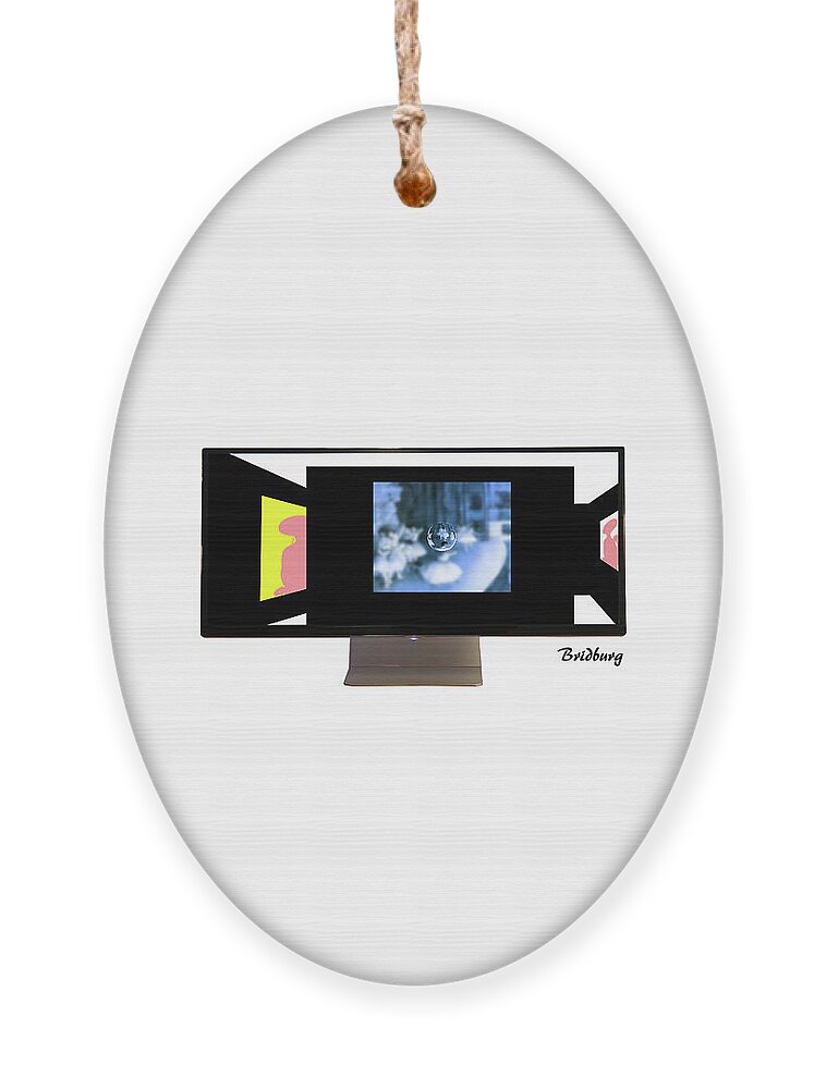 Postmodernism Ornament featuring the digital art Recent 8 by David Bridburg