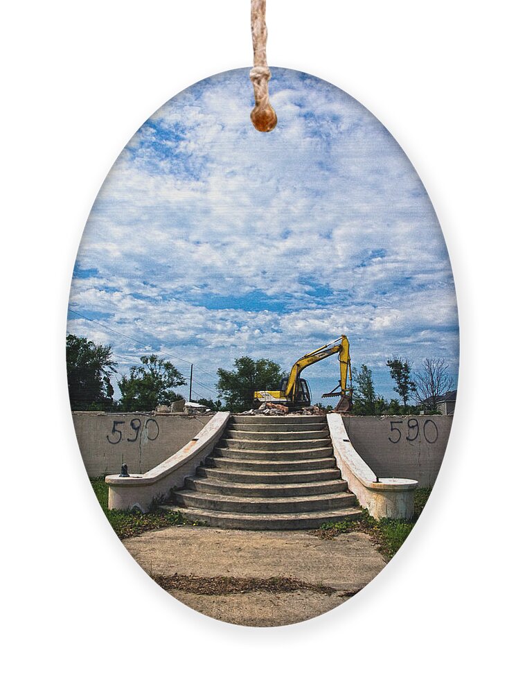 Stairs Ornament featuring the photograph Reconstruction by Christopher Holmes