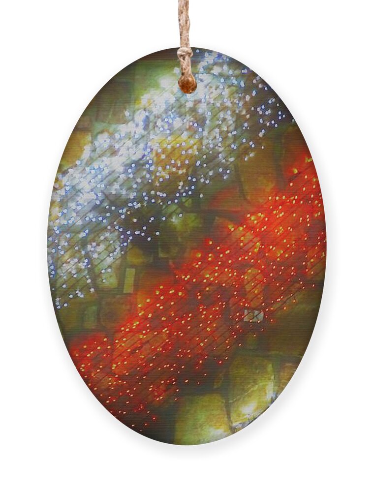 Red Ornament featuring the photograph Red and White by Merle Grenz