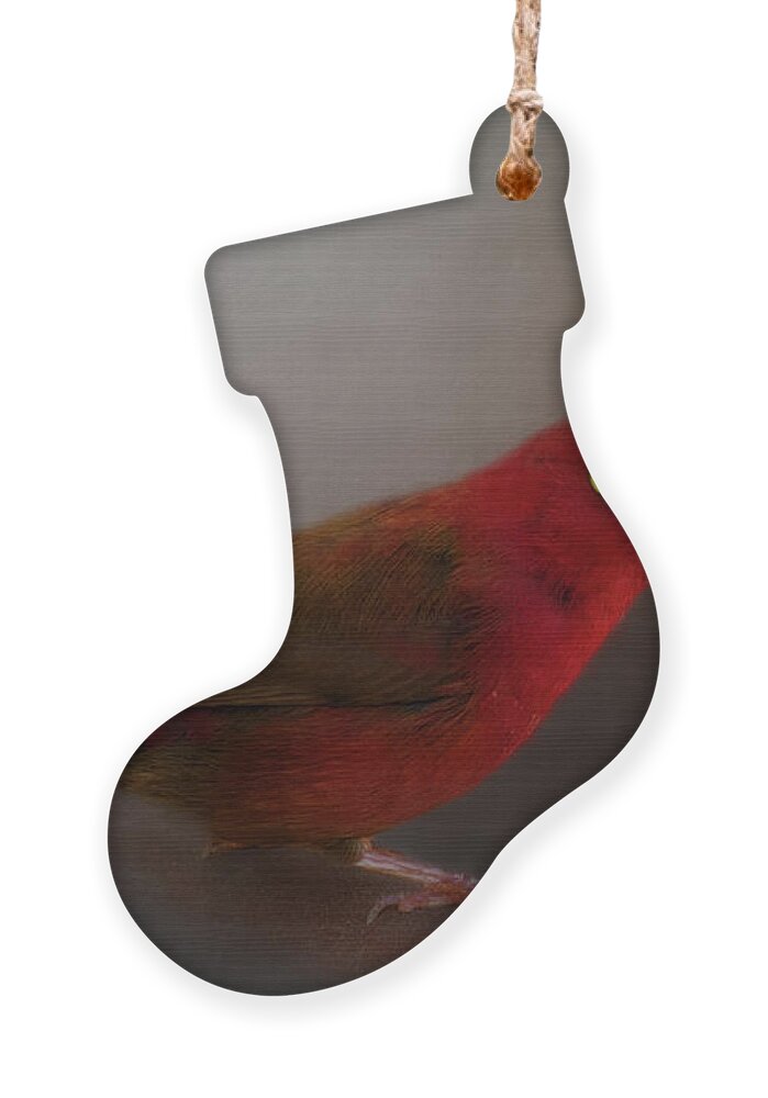 Animal Ornament featuring the photograph Red-Billed Firefinch by Lana Trussell