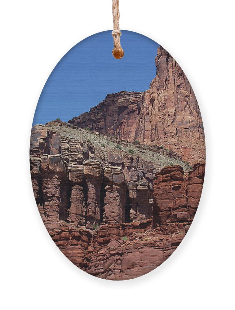 Utah Landscape Ornament featuring the photograph Red Rock Citadel by Jim Garrison