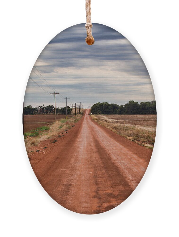 Agriculture Ornament featuring the photograph Red Dirt Road by Lana Trussell