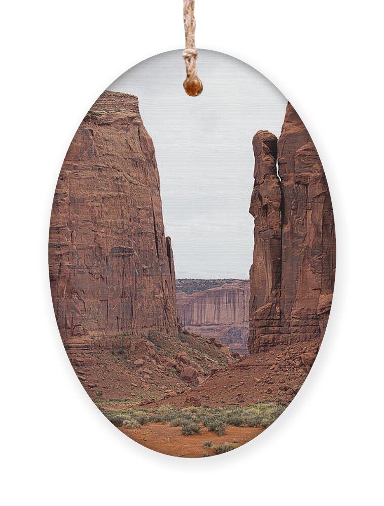 Monument Valley Print Ornament featuring the photograph Red Gap by Jim Garrison