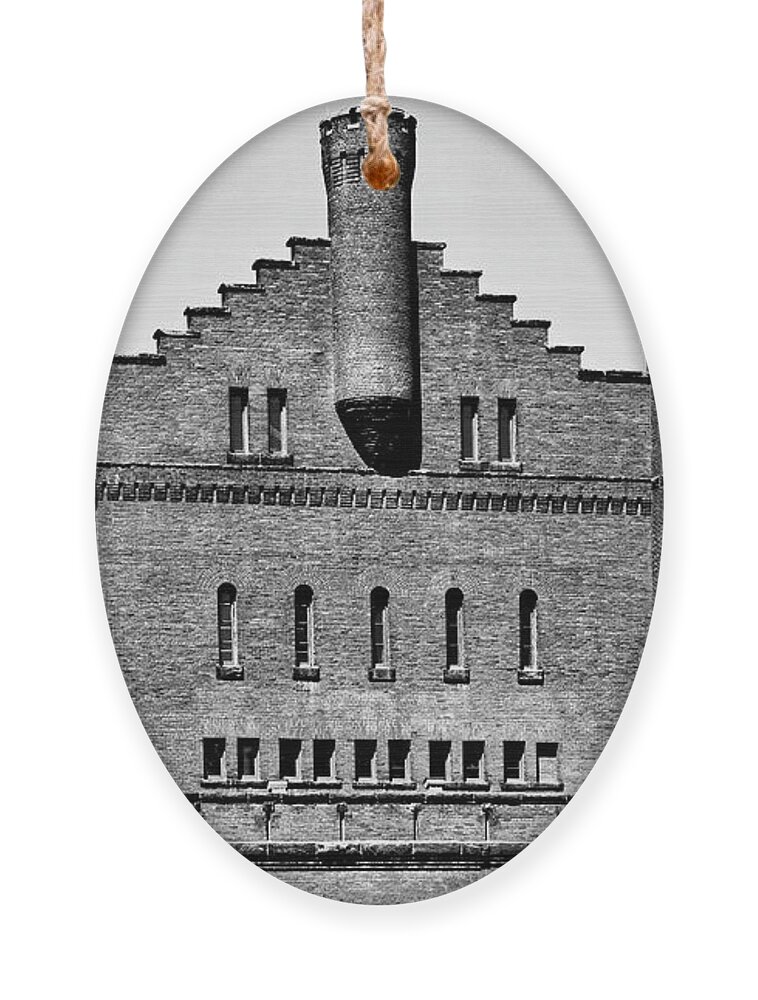 Wisconsin Ornament featuring the photograph Red Gym Monotone - UW Madison, Wisconsin by Steven Ralser