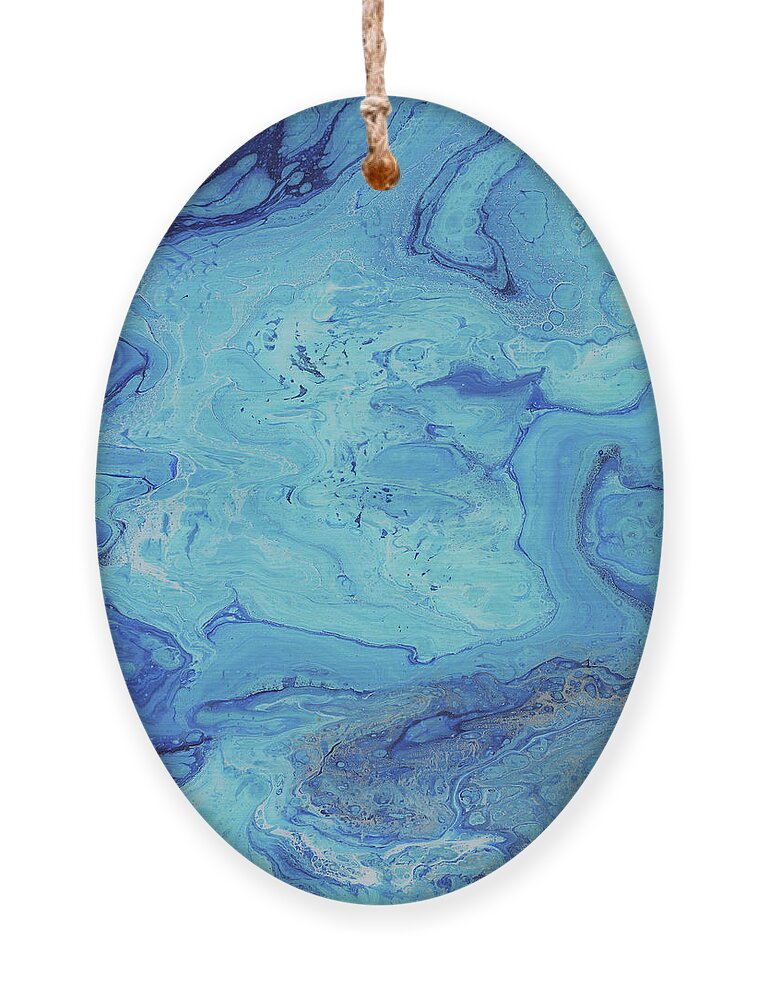 Organic Ornament featuring the painting Reflection by Tamara Nelson